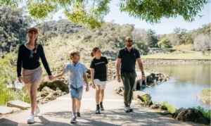 Family enjoying Launceston Tasmania