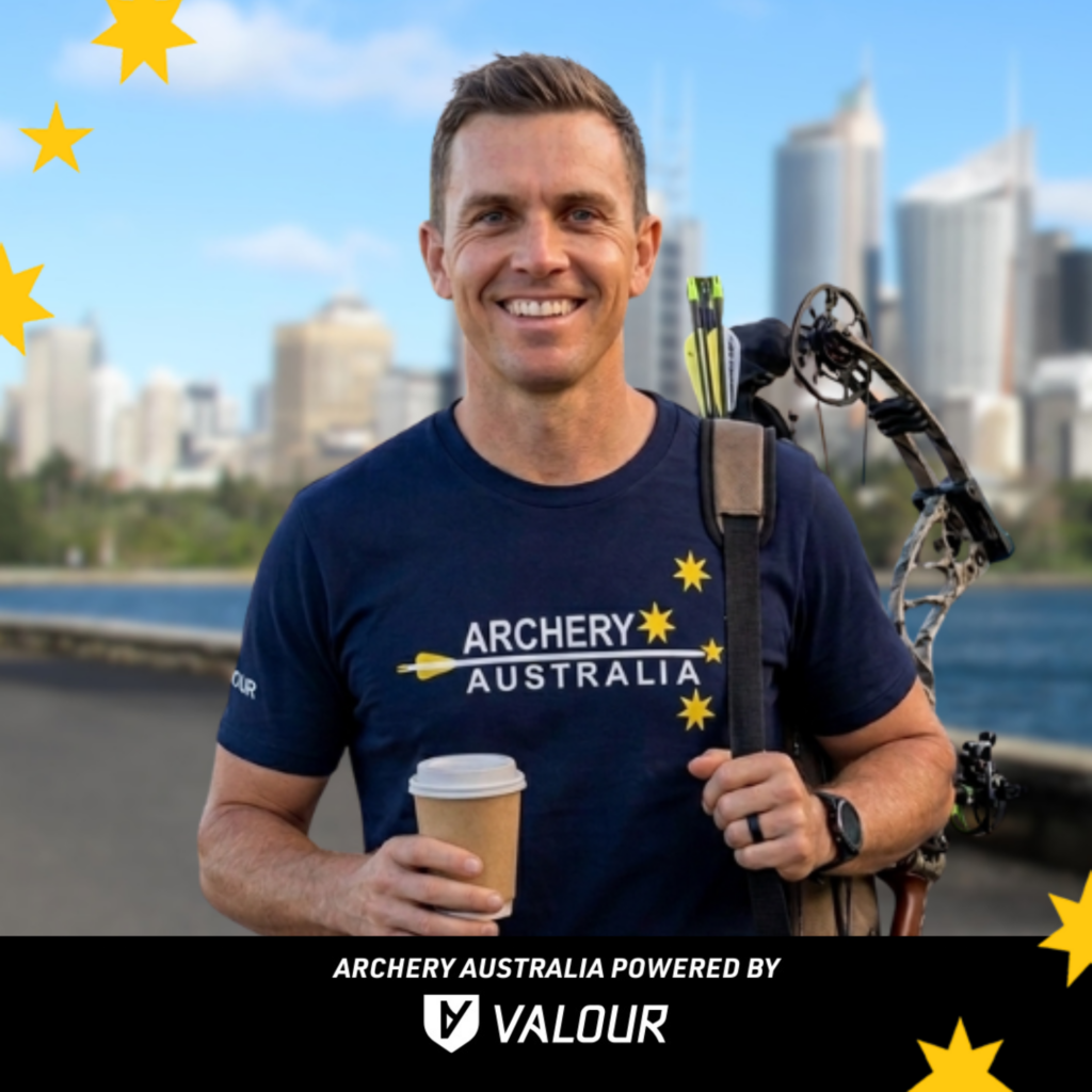 Archery Australia official merchandise t-shirt blue