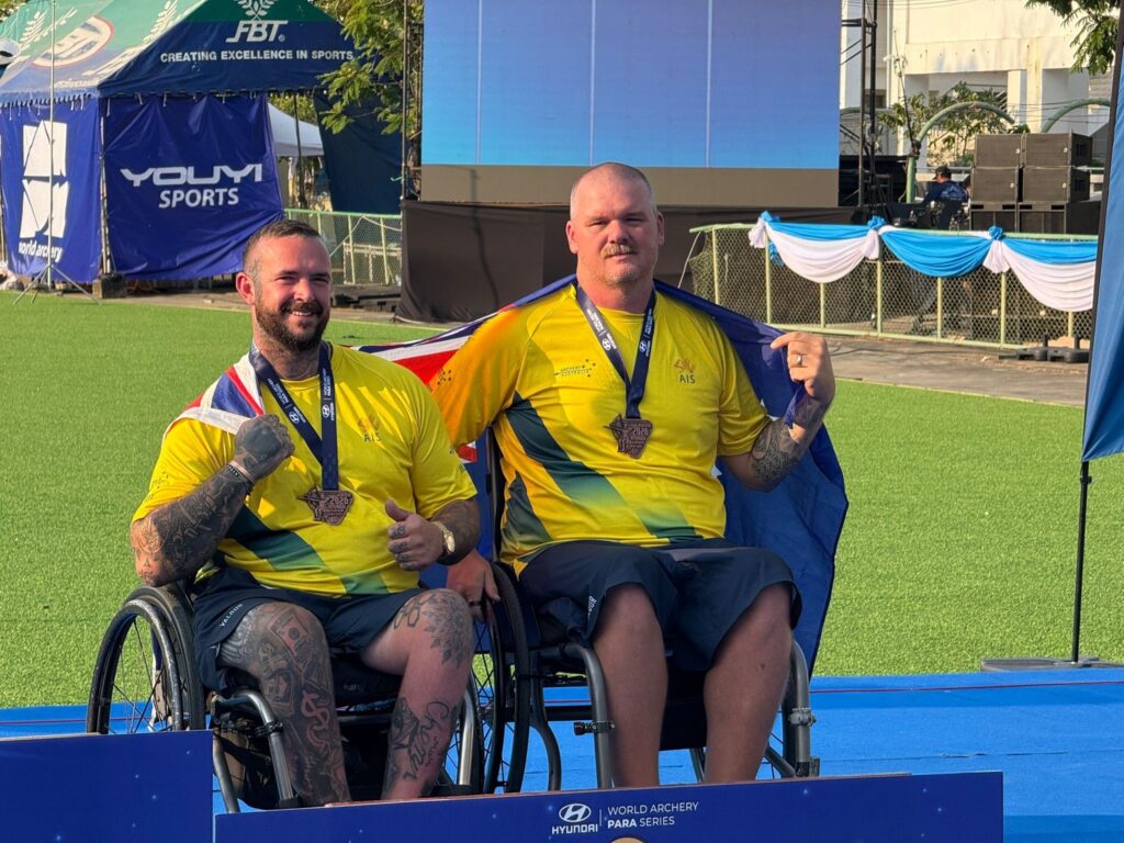 Medals at the Asia Cup on the podium