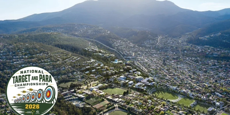 National Target and Para Championships combine at Sandy Bay Campus Hobart with Mount Wellington in the background